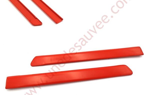 KIT DE 8 LISERÉS ROUGES BAGUETTES - LISERETS EN ALUMINIUM TOUR DE CAISSE PEUGEOT 205 GTI CTI