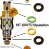 KIT RÉFECTION INJECTEURS JOINTS FILTRES PEUGEOT 309 205 GTI CTI
