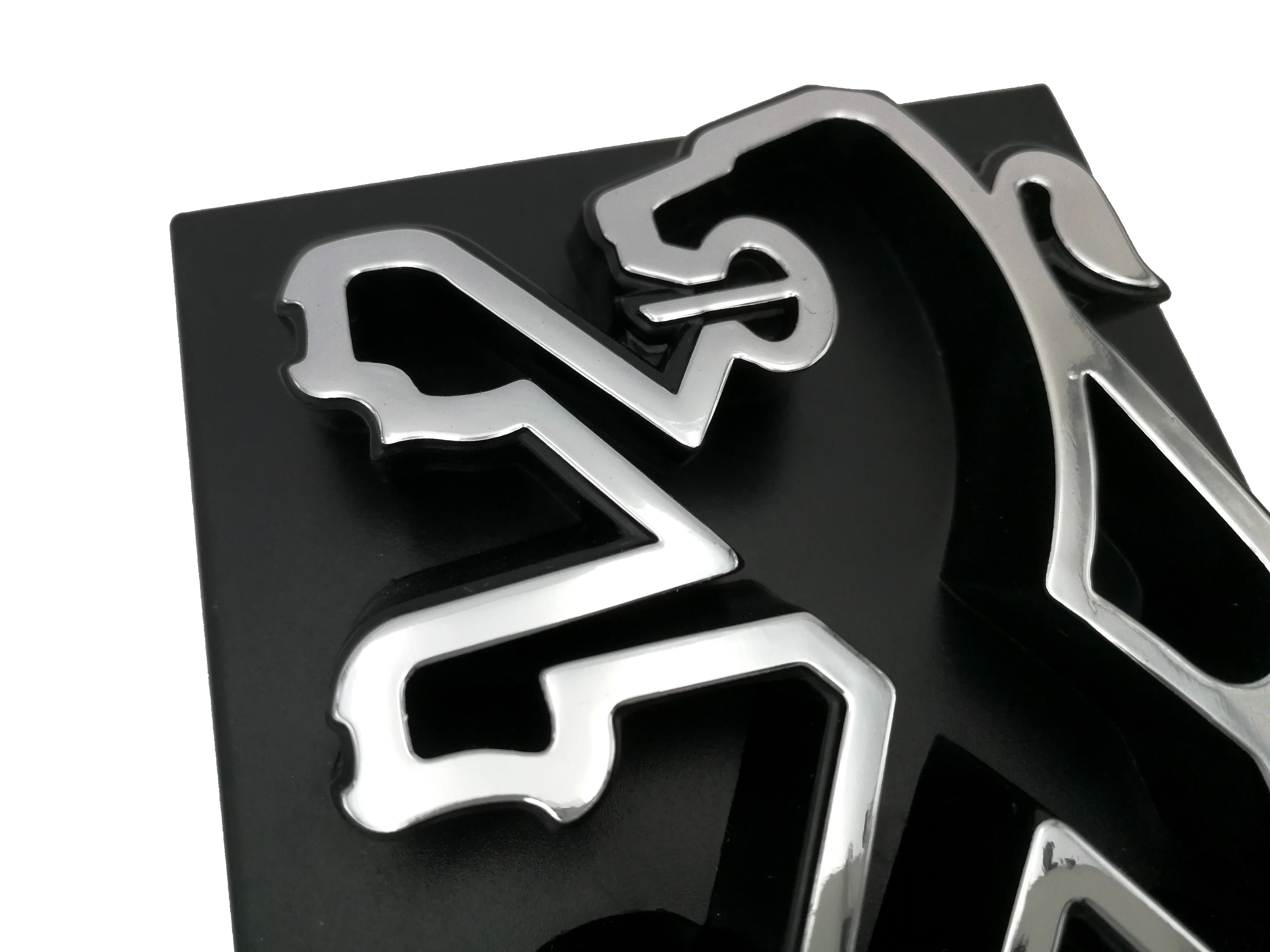 Logo Peugeot Lion Noir Métal Pour Calandre - Autocollant - Emblème De Capot Neuf - Redonnez Du Style à Votre Voiture