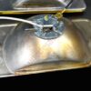 PAIRE FONDS CHROME JAUNE MÉTAL CUVELAGE POUR LONGUE PORTÉE SIEM DENJI PEUGEOT 205 GTI CTI RALLYE+