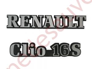 KIT 2 LOGOS ” RENAULT CLIO 16S ”