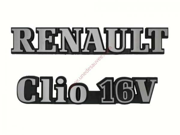 KIT 2 LOGOS ” RENAULT CLIO 16V ”