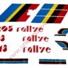 AUTOCOLLANTS STICKERS BANDES KIT COMPLET PTS LOGOS PEUGEOT 205 RALLYE 1.3