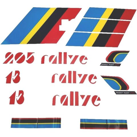 Lot De 10 Stickers Autocollants Pour Volant Peugeot 205 Rallye - Décoration Intérieure