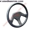 VOLANT-PEUGEOT-205-GTI-CTI-RALLYE-CENTRE-DE-VOLANT-CUIR-ROUGE-GRIS-COUTURE-NOIR-REFECTION-VOLANT-SELLERIE