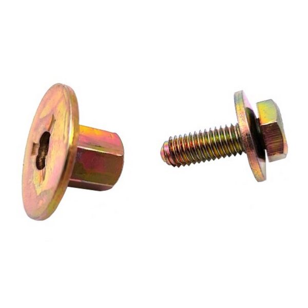 VIS + ENTRETOISE POUR FIXATION DE BUTÉE ELASTIQUE DE PARE CHOC AVANT POUR PEUGEOT 205 GTI CTI RALLYE