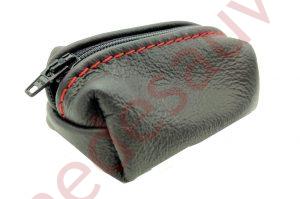 PORTE MONNAIE PEUGEOT 205 GTI CTI 1.9 1.6 100% CUIR ET COUTURES ROUGE