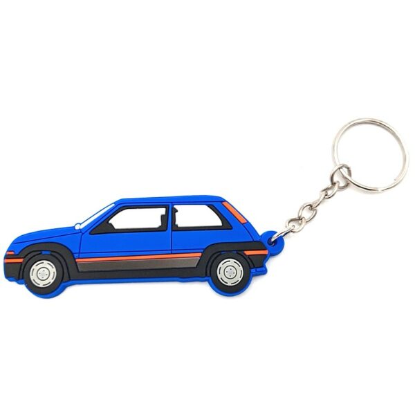 PORTE-CLEFS RENAULT SUPER 5 GT TURBO PHASE 1 BLEU ALPINE