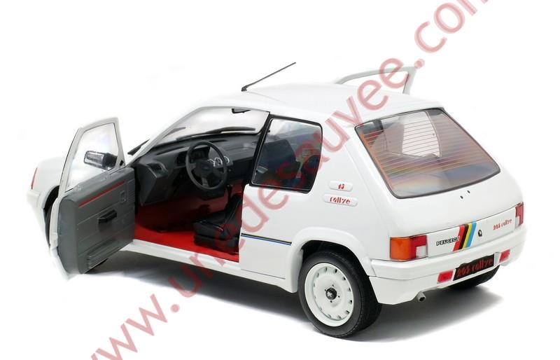 PEUGEOT 205 RALLYE 1.3 BLANCHE 1988 1/18 VOITURE MINIATURE SOLIDO - Une de  Sauvée