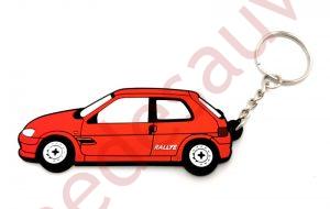 PORTE-CLEFS PEUGEOT 106 RALLYE PHASE 2 ROUGE TALBOT SPORT - PTS