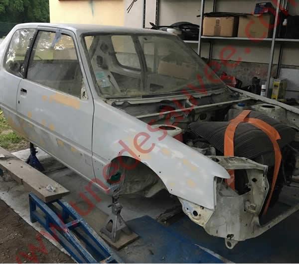 Restauration Peugeot 205 GTI 1.6 105cv de 1984