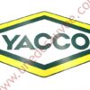 AUTOCOLLANT STICKER JAUNE ET VERT YACCO POUR VEHICULES YOUNGTIMER
