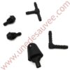KIT COMPLET POUR LAVE GLACE COMPOSÉ DE DURITE SILICONE + GICLEUR ET RACCORD T POUR PEUGEOT 309 205 GTI CTI RALLYE GTI 16