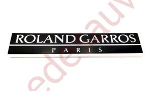 LOGO ROLAND GARROS PARIS  POUR PEUGEOT 205 ROLAND GARROS MONOGRAMME BLANC ET NOIR