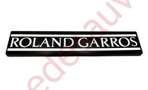 LOGO ROLAND GARROS POUR PEUGEOT 205 ROLAND GARROS MONOGRAMME BLANC ET NOIR