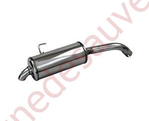 SILENCIEUX INOX SORTIE CACHEE ARRIERE ECHAPPEMENT RENAULT CLIO 2 RS PHASE 1