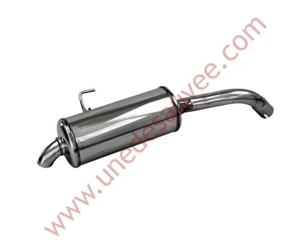 SILENCIEUX INOX SORTIE CACHEE ARRIERE ECHAPPEMENT RENAULT CLIO 2 RS PHASE 1