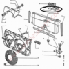 CALE POUR MAINTIEN DU RADIATEUR DE REFROIDISSEMENT MOTEUR POUR PEUGEOT 205 GTI CTI DIESEL TD