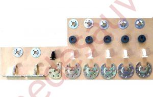 KIT COMPLET D'AGRAFES POUR FIXATION D' EXTENSIONS D'AILES POUR PEUGEOT 205 1.3 RALLYE