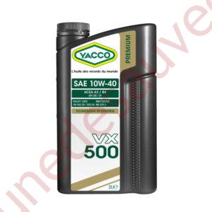 HUILE YACCO VX 500 10W40 YOUNGTIMER PEUGEOT RENAULT CITROËN 2 LITRES