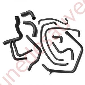 KIT DE 10 DURITES D'EAU EN SILICONE AVEC MODINE POUR PEUGEOT 205 GTI CTI NOIR MAT