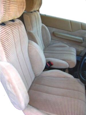TISSU UNI POUR LES CÔTÉS BEIGE POUR RENAULT 9 ET 11 TURBO AU MÈTRE