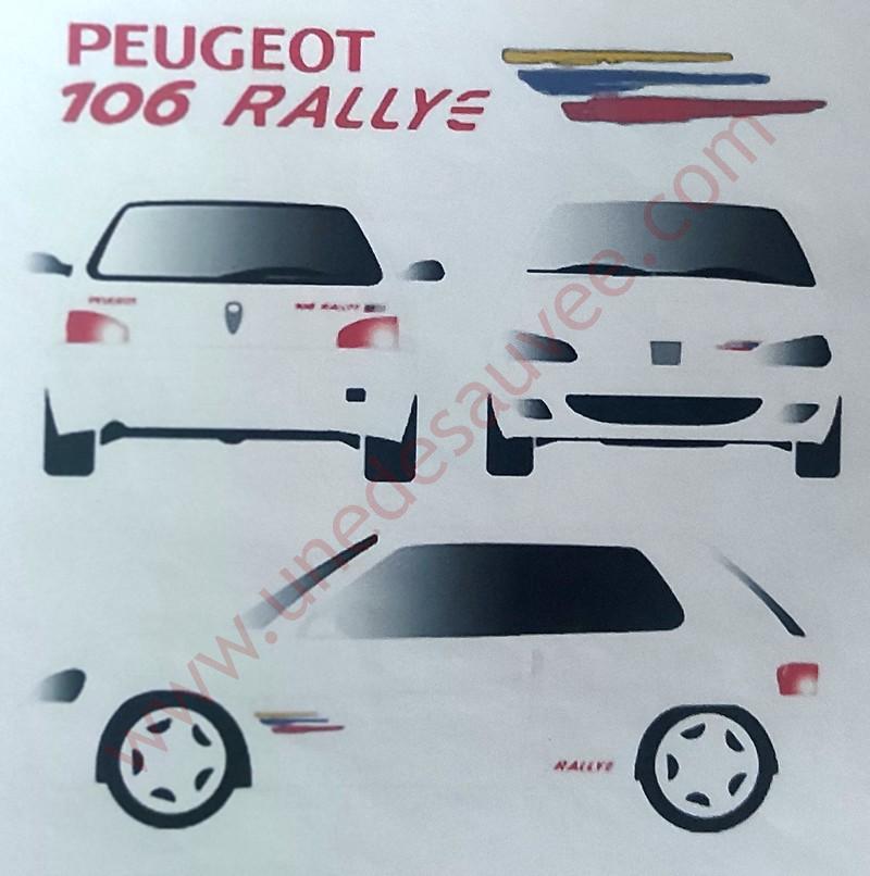 RALLYE DECO universelle - - Kit Complet - voiture Sticker