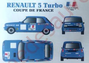 Autocollant Renault exigez la pièce d'origine Super 5 GT Turbo - fr