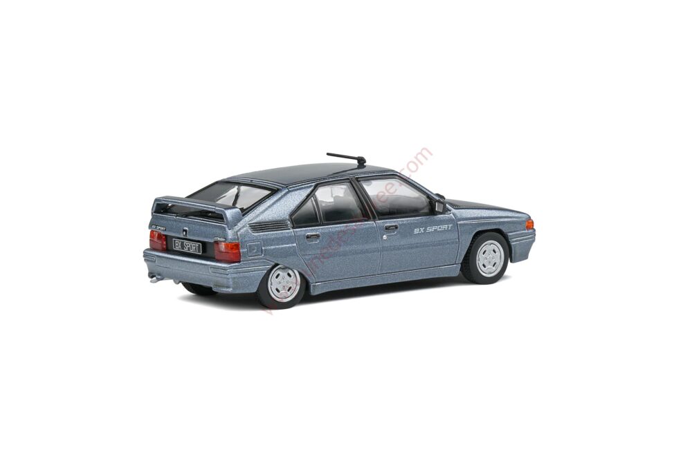 CITROEN BX 1.9 SPORT GRIS PERLE METALLISE 1985 1/43 VOITURE MINIATURE SOLIDO