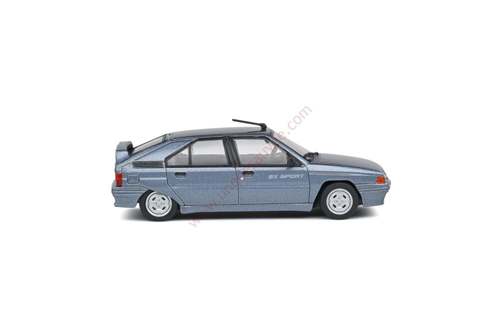 CITROEN BX 1.9 SPORT GRIS PERLE METALLISE 1985 1/43 VOITURE MINIATURE SOLIDO