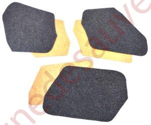 KIT DE 3 PORTILLONS DE COFFRE EN ISORELS GRIS ANTHRACITE POUR PEUGEOT 309 GTI – GTI 16