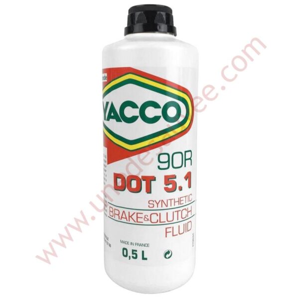 LIQUIDE DE FREIN DOT 5.1 DE MARQUE YACCO EN BIDON DE 0.5 L