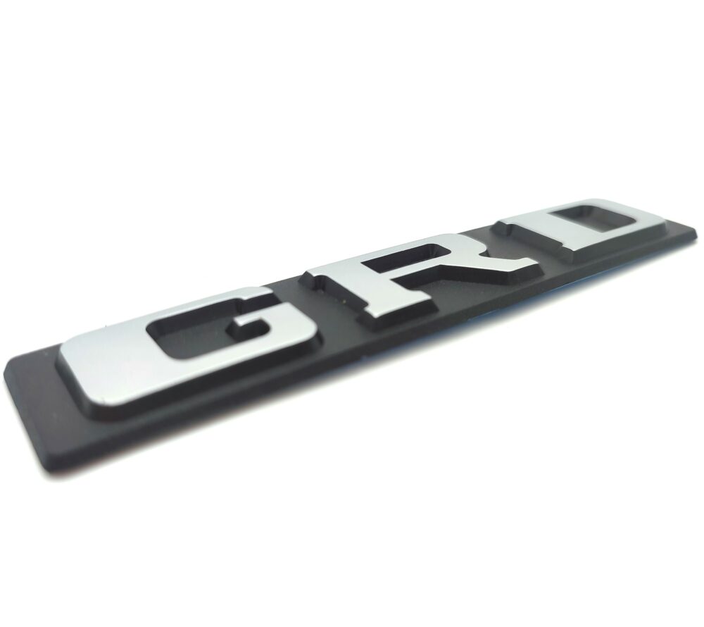 LOGO GRD POUR PEUGEOT 205 DIESEL MONOGRAMME NOIR - GRIS