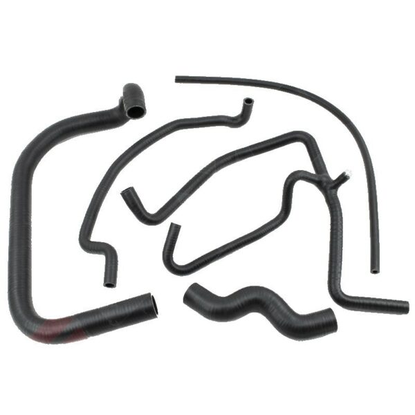 KIT DE 5 DURITES D'EAU NOIR MAT POUR MOTEUR TU EN SILICONE DE PEUGEOT 205 ROLAND GARROS JUNIOR XS ET AUTRE 205 MOTEUR TU