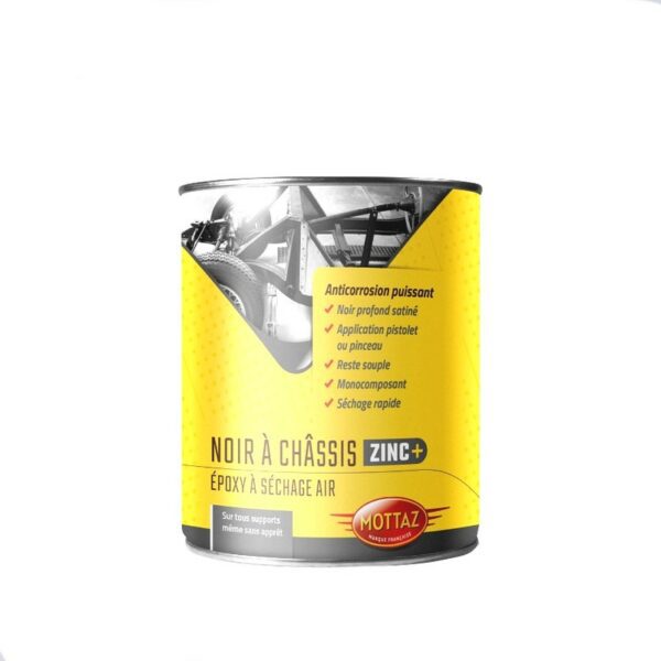 NOIR A CHASSIS DE MARQUE MOTTAZ EN POT DE 500 ML