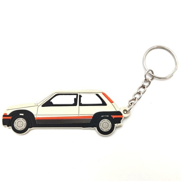 PORTE-CLEFS RENAULT SUPER 5 GT TURBO PHASE 1 GRIS