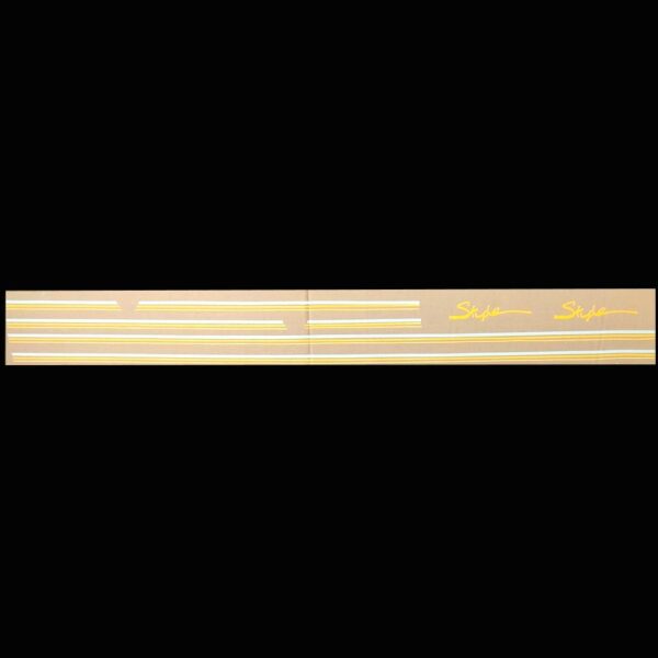 KIT COMPLET D'AUTOCOLLANT STICKER – LOGO JAUNE ET NOIR TOUR DE CAISSE ” STYLE ” PEUGEOT 205 STYLE