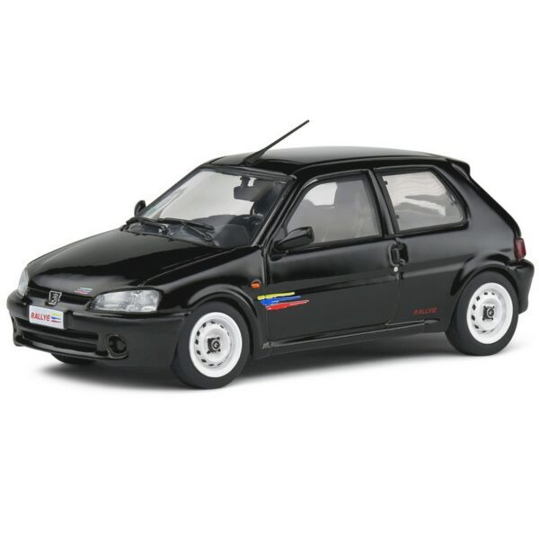 PEUGEOT 106 RALLYE NOIR PHASE 2 DE 2001 1/43 VOITURE MINIATURE SOLIDO