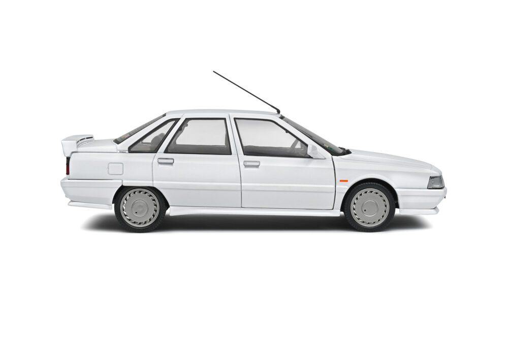 RENAULT 21 2 LITRES TURBO PHASE 1 BLANC GLACIER 1988 1/18 VOITURE MINIATURE SOLIDO – Image 5