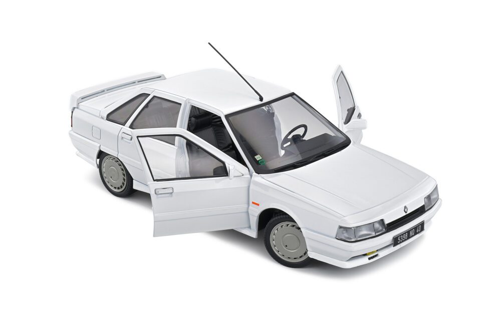 RENAULT 21 2 LITRES TURBO PHASE 1 BLANC GLACIER 1988 1/18 VOITURE MINIATURE SOLIDO – Image 8