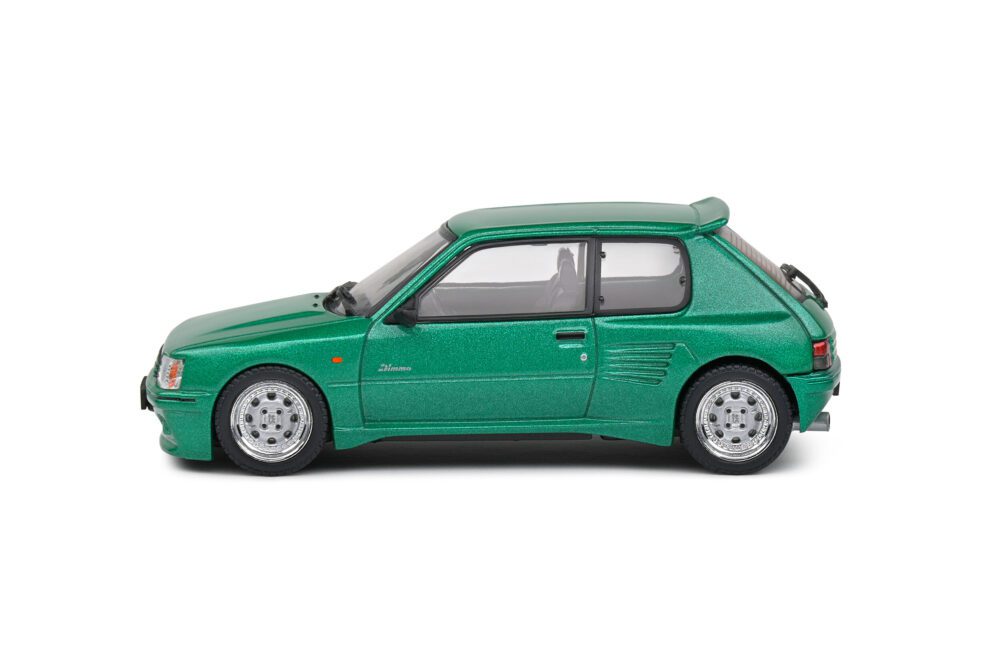 PEUGEOT 205 GTI DIMMA VERT FLUORITE 1992 1/43 VOITURE MINIATURE SOLIDO – Image 2