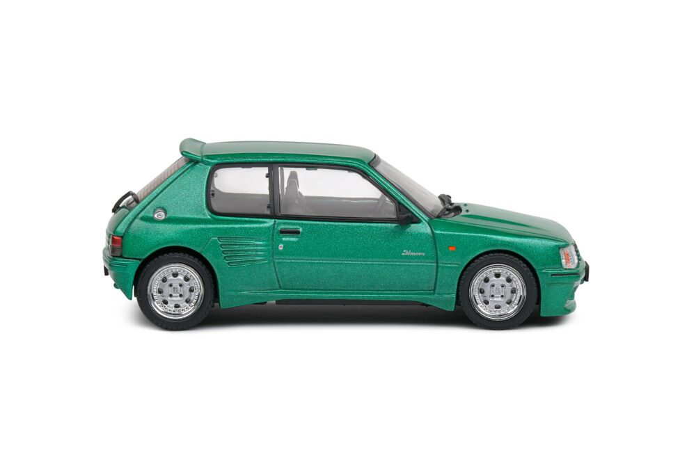 PEUGEOT 205 GTI DIMMA VERT FLUORITE 1992 1/43 VOITURE MINIATURE SOLIDO – Image 5