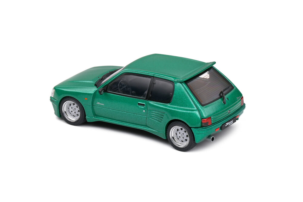 PEUGEOT 205 GTI DIMMA VERT FLUORITE 1992 1/43 VOITURE MINIATURE SOLIDO – Image 7