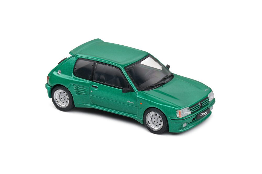 PEUGEOT 205 GTI DIMMA VERT FLUORITE 1992 1/43 VOITURE MINIATURE SOLIDO – Image 8