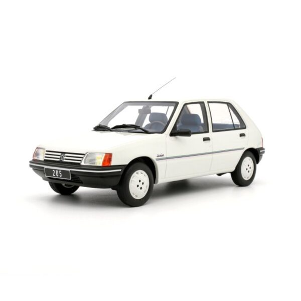 PEUGEOT 205 JUNIOR EN BLANC MEIJE DE 1988 1/18 VOITURE MINIATURE OTTO