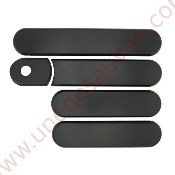 KIT DE 5 LOGOS D'AILES ARRIÈRES ENJOLIVEURS DE CUSTODE VIERGE POUR PEUGEOT 205 GTI TD GRIS