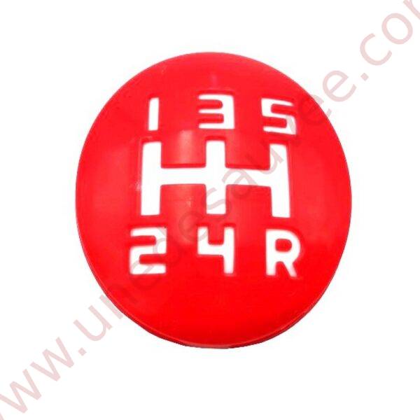 PASTILLE BE3 CREUSÉ ROUGE ET BLANCHE POUR POMMEAU DE LEVIER DE VITESSE POUR PEUGEOT 309 205 GTI CTI RALLYE ET AUTRES MODÈLES