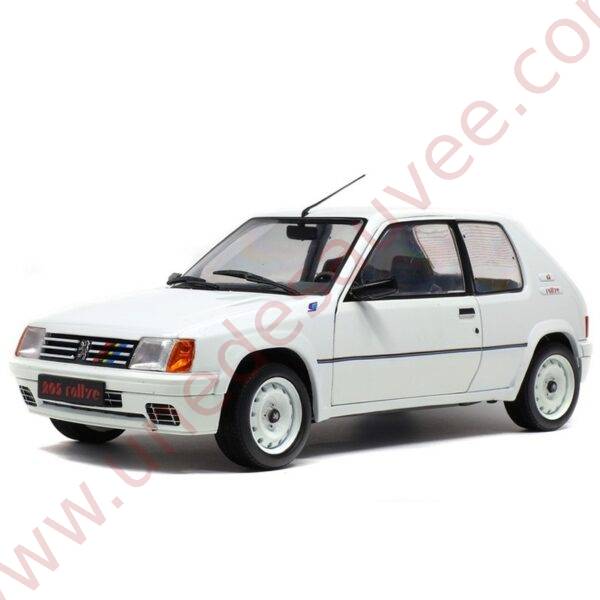 PEUGEOT 205 RALLYE 1.3 BLANCHE 1988 1/18 VOITURE MINIATURE SOLIDO