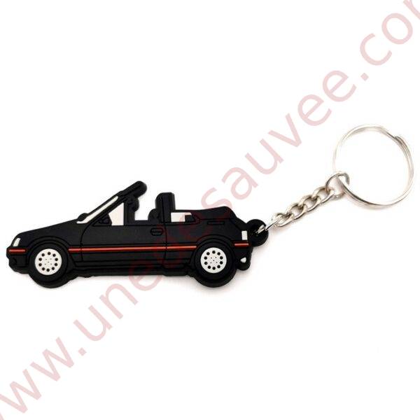 PORTE-CLÉS PEUGEOT 205 CTI CABRIOLET NOIR ONYX