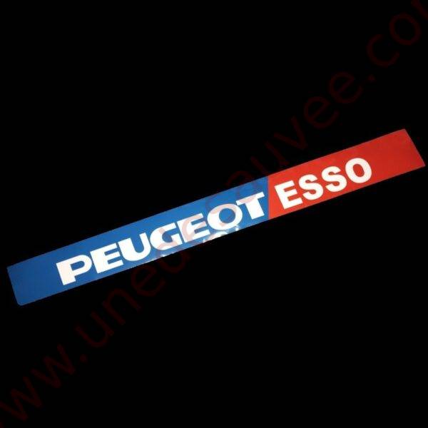 AUTOCOLLANT STICKER PARE BRISE PARE SOLEIL " PEUGEOT ESSO " PEUGEOT 309 205 GTI CTI RALLYE